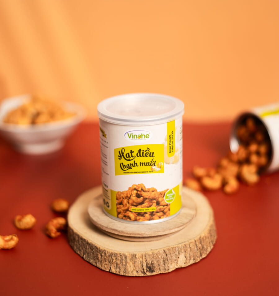 Hạt Điều Chanh Muối 130g (lon)