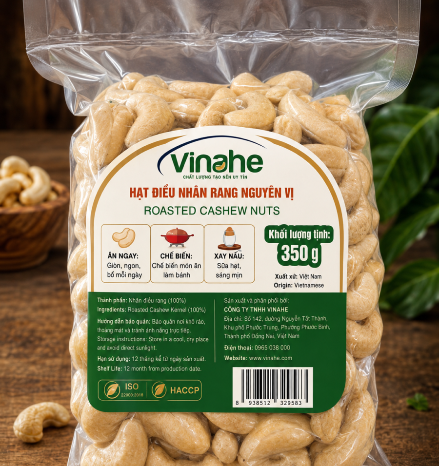 Nhân rang nguyên vị 350g (gói)